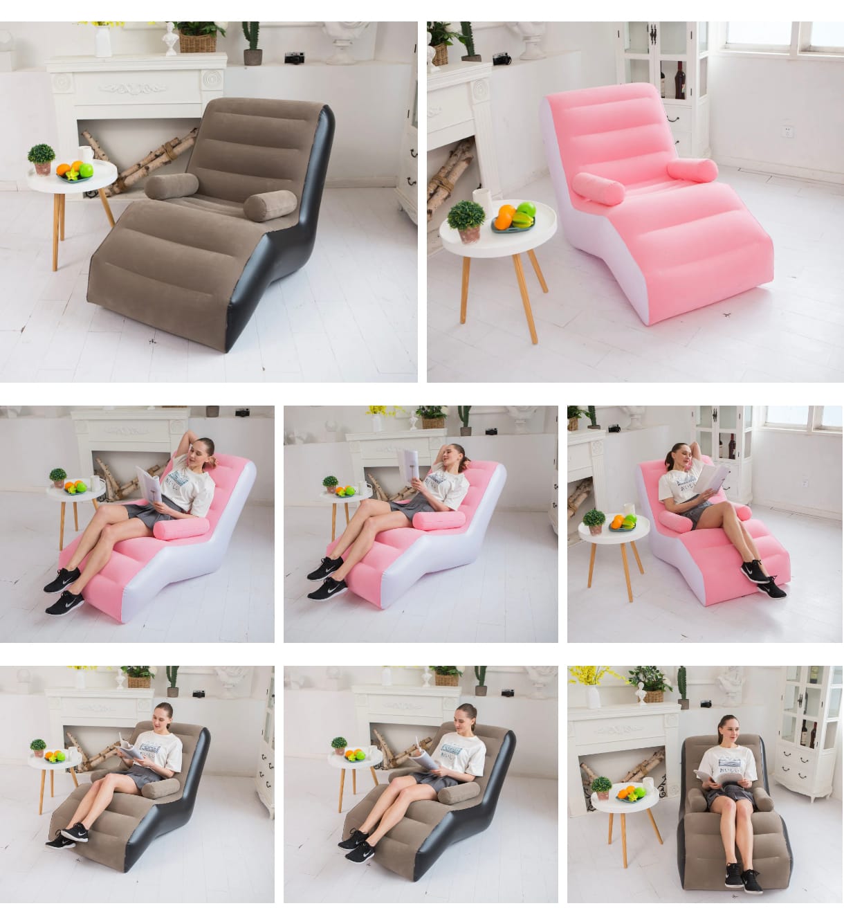Miniatura 3 de Silla Sofa Inflable Mas Inflador Manual